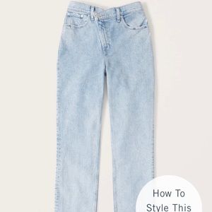 Abercrombie curve love 90’s straight ultra high rise jeans